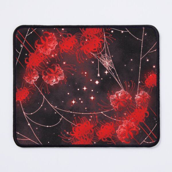 Item preview, Galaxy Red Spider Lilies and Webs designed and sold by rubydian.