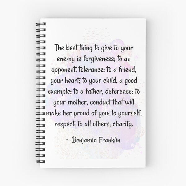 Item preview, Humanity quotes | Kindness quotes | The best thing to give to your enemy  is forgiveness to an opponent  tolerance - Benjamin Franklin designed and sold by Quoteology101.