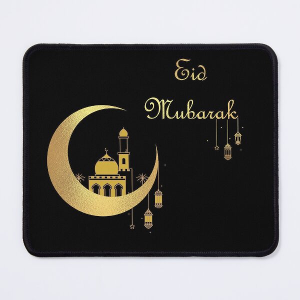 Item preview,   Eid Mubarak - Gold and Black designed and sold by RomeoSketches.