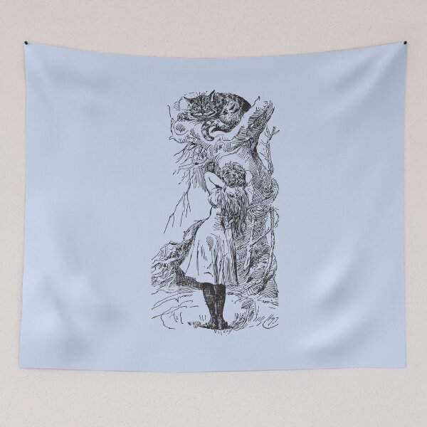 Item preview, Alice meets the Cheshire Cat designed and sold by Marilyn Ratnadevi Evans.