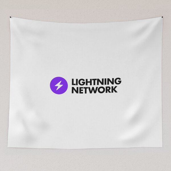 Item preview, Lightning Network (Bitcoin / Lightning Blue) designed and sold by NautilusMare.