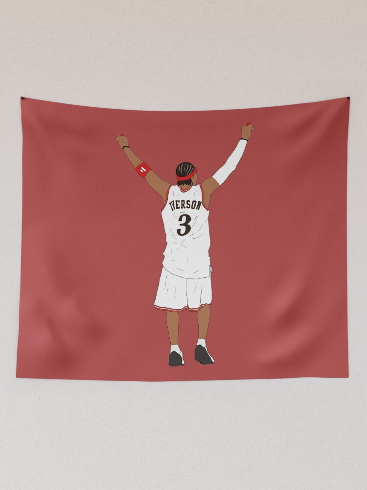 Allen Iverson Steps Over Tyronn Lue Low Poly Tapestry for Sale by  RatTrapTees