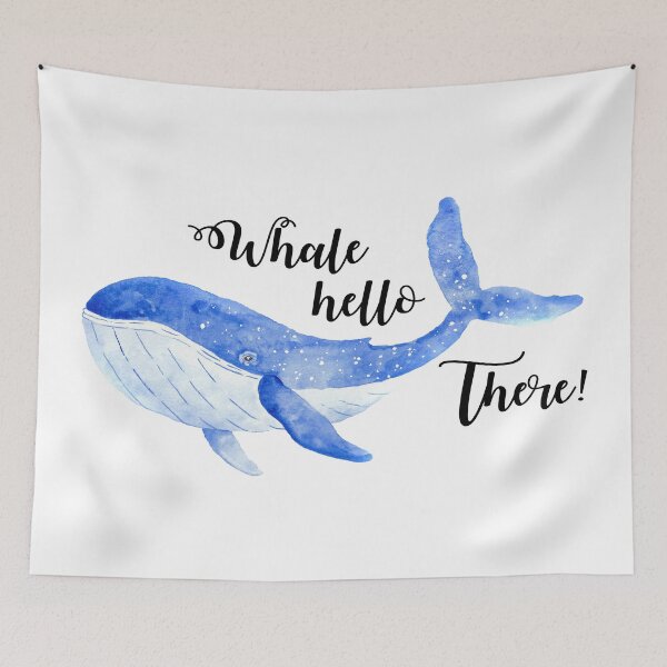 Item preview, Whale hello there designed and sold by ApricotBlossom.