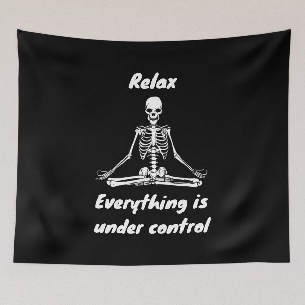 Item preview, Meditating Skeleton designed and sold by Printdude.