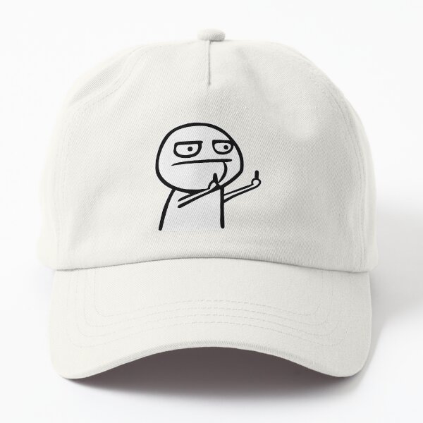 Meme divertido de la cara del troll del dedo medio Dad hat