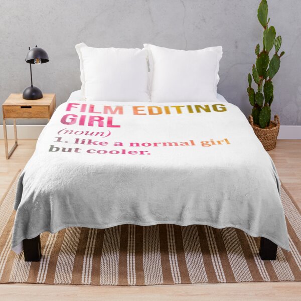 Artikelvorschau, Film Editing Girl Funny Saying in Watercolor Classic entworfen und verkauft von GaryJennings.