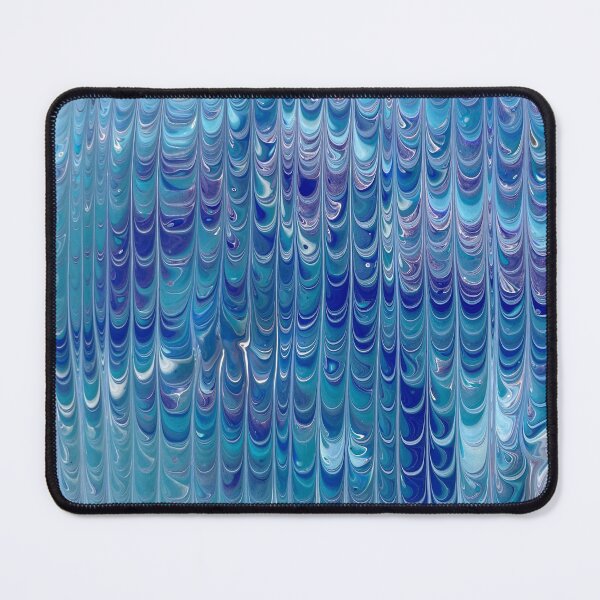 Item preview, Abstract Blue Falling Water Acrylic Pour Art designed and sold by Adelle Smith.