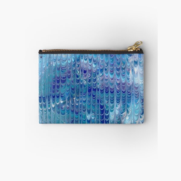 Item preview, Abstract Blue Falling Water Acrylic Pour Art designed and sold by Adelle Smith.
