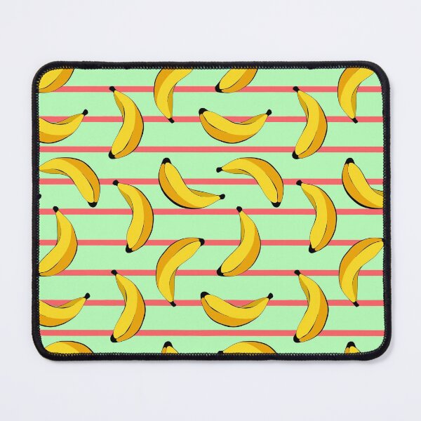 Item preview, Bananas Pale Green with Pink Lines Summer Fruits Design designed and sold by SemDesigns1.