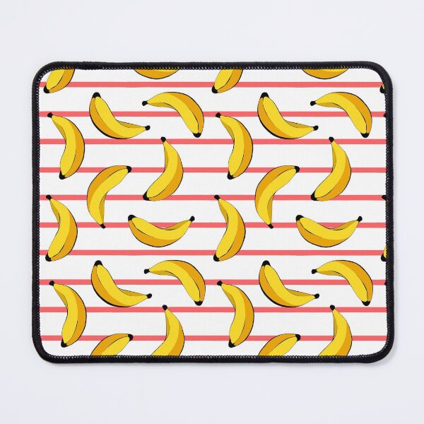 Item preview, Bananas White with Pink Lines Summer Fruits Design designed and sold by SemDesigns1.