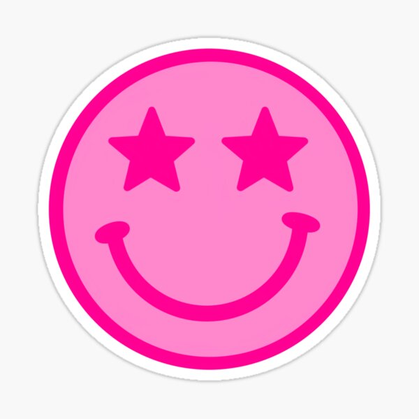 Cheerful Smile Face Star Stickers