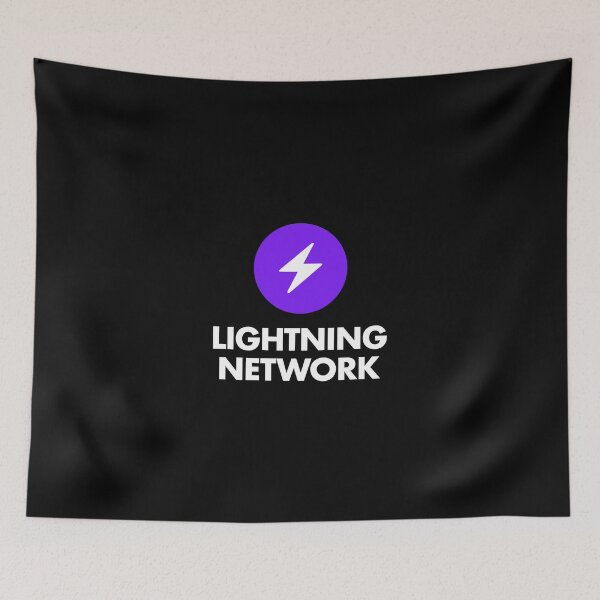 Item preview, Lightning Network (Bitcoin / Lightning Blue & White) Version 2 designed and sold by NautilusMare.
