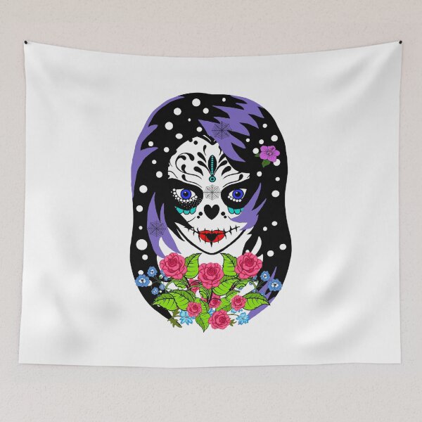 Item preview, Cousin Alicia sugar skull designed and sold by BURPdesigns.