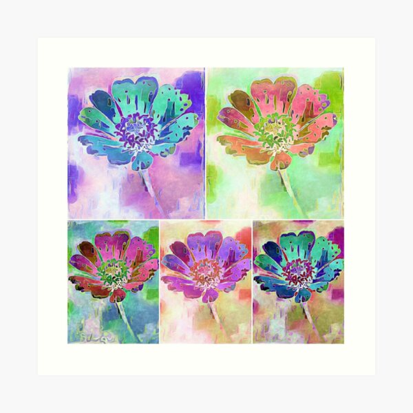 Pastel Passion Collage Art Print
