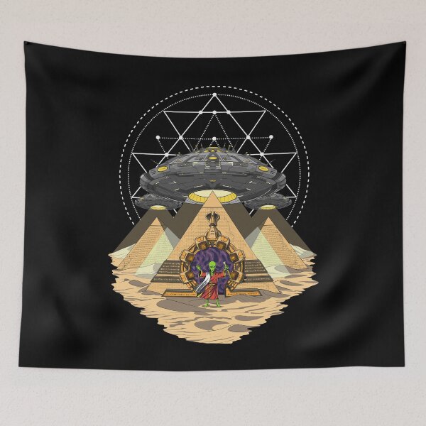 Item preview, Egyptian Pyramids Alien Abduction  designed and sold by underheaven.