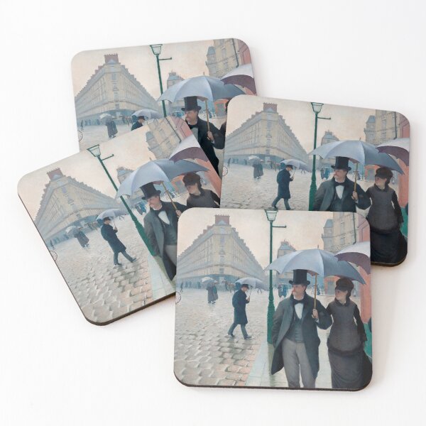 Item preview, Paris Street Rainy Day (1877) painting in high resolution by Gustave Caillebotte. Original from The Art Institute of Chicago. designed and sold by LenaShines.