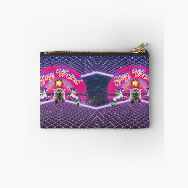 Item preview, "Stay Weird" lasers, unicorns and a kitty with explosion designed and sold by Abbeynrml.
