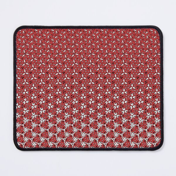 Item preview, Abstract White Flowers Red Pattern designed and sold by mrhighsky.
