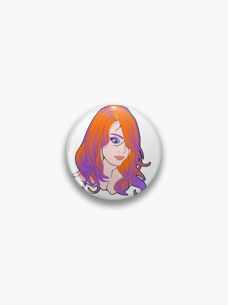 Thumbnail 1 von 3, Button, Emma Stone Portrait designt und verkauft von JonathanJohnson.