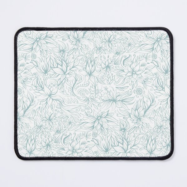 Item preview, Mint blue decorative flowers designed and sold by Olga Lashko.