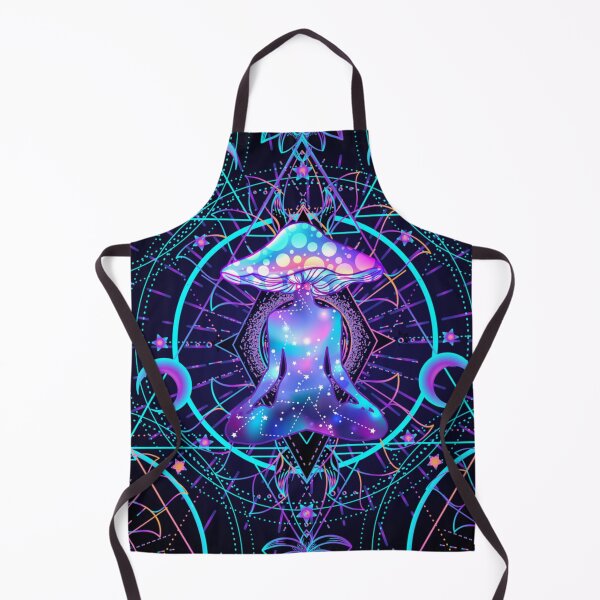 Item preview, Psychedelic seamless pattern with magic mushrooms designed and sold by Golden-Peace.