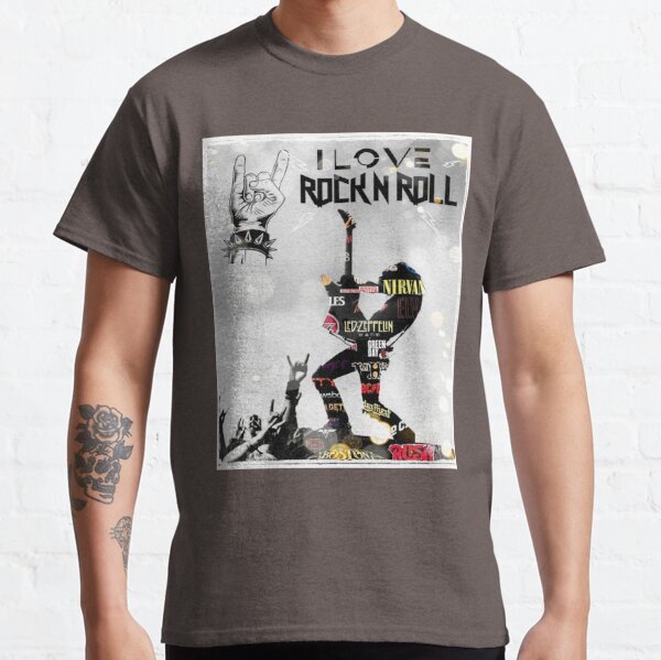 I Love Rock n roll Ladies T-Shirt Tee gg760f
