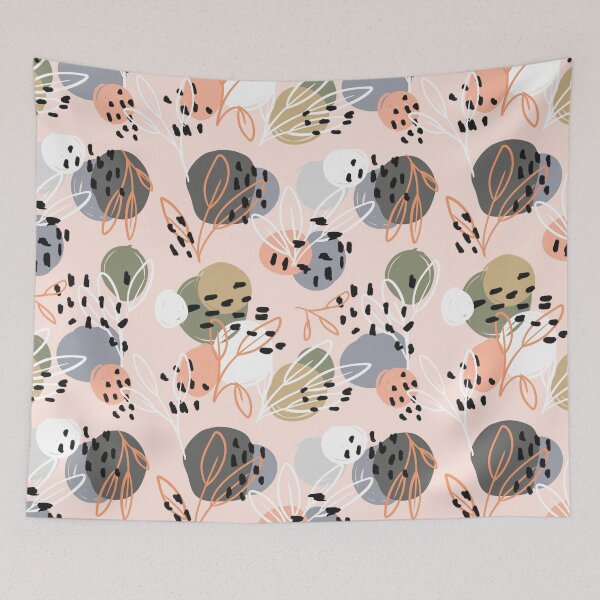 Item preview, Modern and fashionable abstract pink pattern designed and sold by Cattigal.