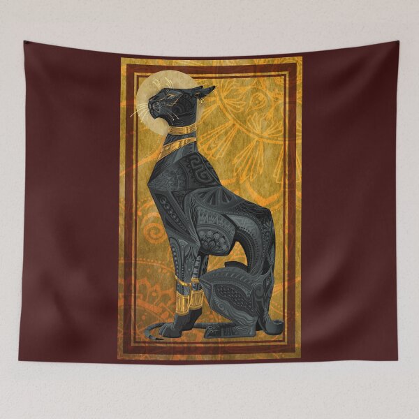 Item preview, Art Deco Ornamental Sphynx- Black designed and sold by PaleoPanthera.