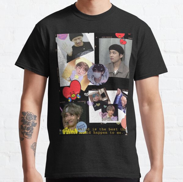 V Kim Taehyung Hiking Crop Top Cropped Funny T-shirt Cute Gift Army Meme
