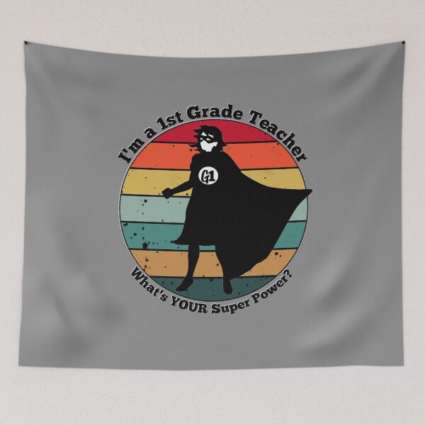 Item preview, 1st Grade Teacher, First Grade Teacher, Super Power Teacher Design designed and sold by LifeCrush.