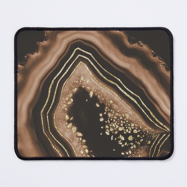 Item preview, Brown Agate Gold Foil Glam #1 (Photo of Foil Only - Not Reflective) designed and sold by Anita's & Bella's Art.