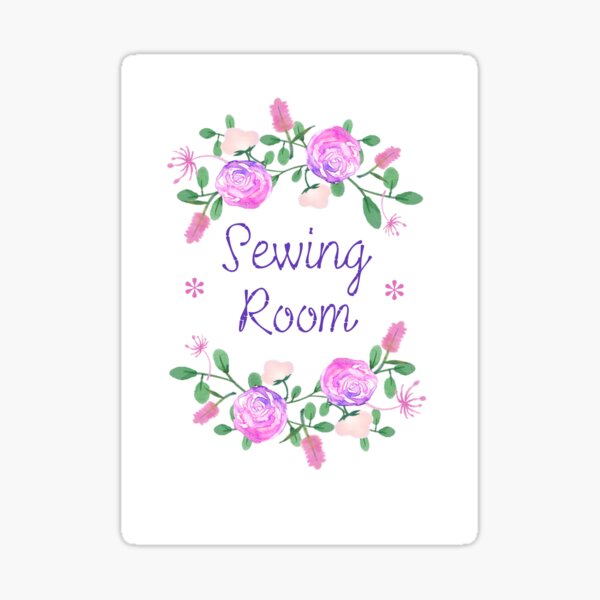 Item preview, Sewing Room Mixed Media Illustration designed and sold by OByD.