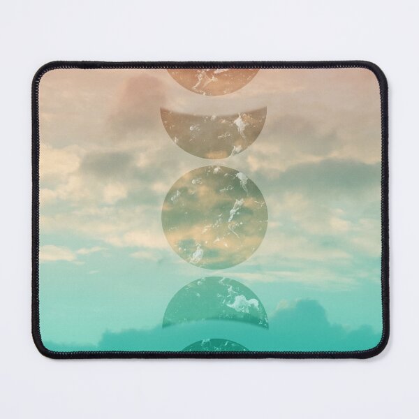 Item preview, Soft Emerald Beige Clouds Moon Phases #1 #decor #art designed and sold by Anita's & Bella's Art.