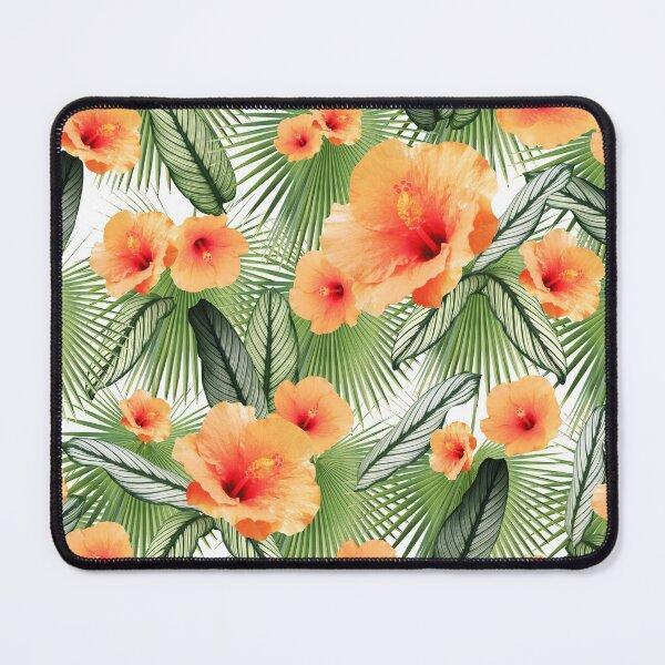 Item preview, Hibiscus Calathea Fan Palm Leaves Jungle #3 #tropical #decor #art designed and sold by Anita's & Bella's Art.