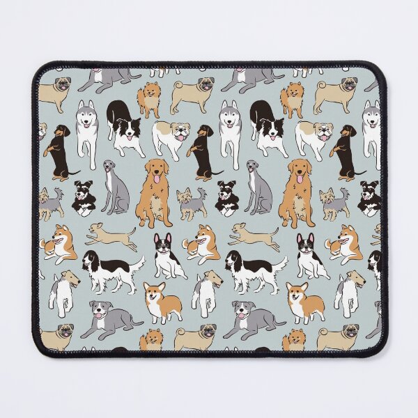 Item preview, Happy Dogs Blue Grey designed and sold by AnaAnaDesign.