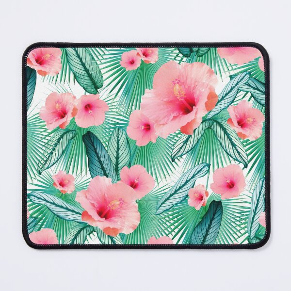 Item preview, Hibiscus Calathea Fan Palm Leaves Jungle #2 #tropical #decor #art designed and sold by Anita's & Bella's Art.