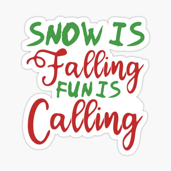 Falling Snow Stickers for Sale