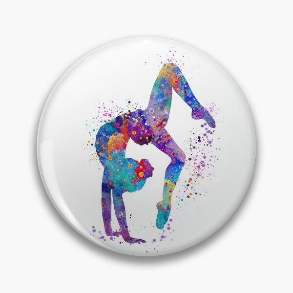 Item preview, Gymnastics Tumbling Watercolor Sports designed and sold by LotusGifts.