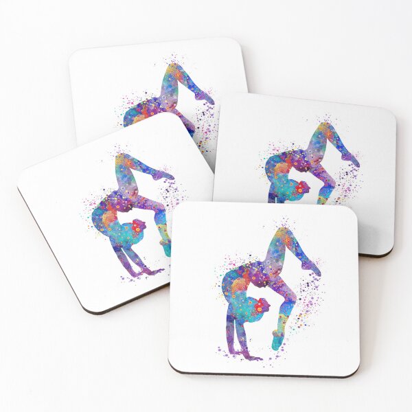 Item preview, Gymnastics Tumbling Watercolor Sports designed and sold by LotusGifts.
