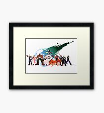 (NO BACKGROUND) Final Fantasy VII Characters Framed Print