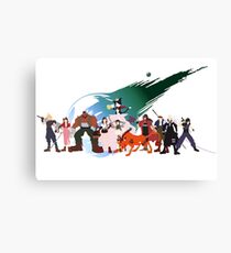 (NO BACKGROUND) Final Fantasy VII Characters Canvas Print