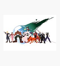(NO BACKGROUND) Final Fantasy VII Characters Photographic Print