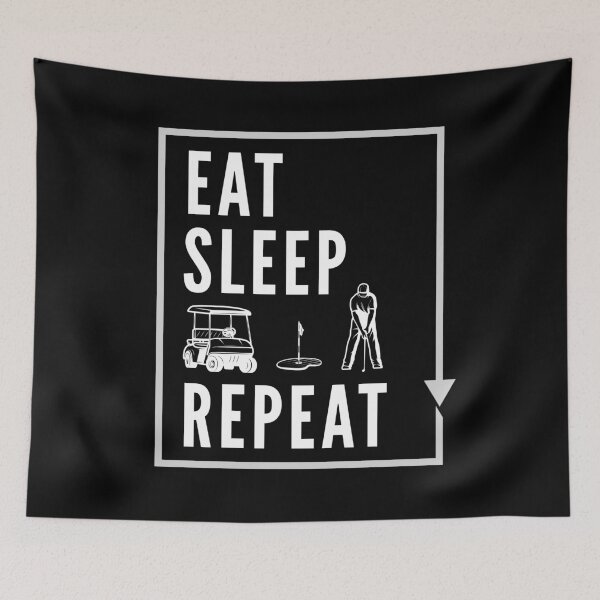 Item preview, Eat Sleep Golf Repeat designed and sold by soudaniet.