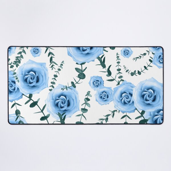 Item preview, Blue Beauty Rose Eucalyptus Pattern #1 #floral #decor #art designed and sold by Anita's & Bella's Art.
