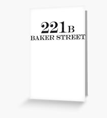 221B Baker Street Greeting Card