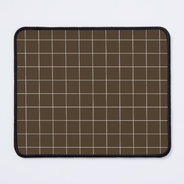 Item preview, Windowpane Check Grid (white/brown) designed and sold by Design Minds Boutique.