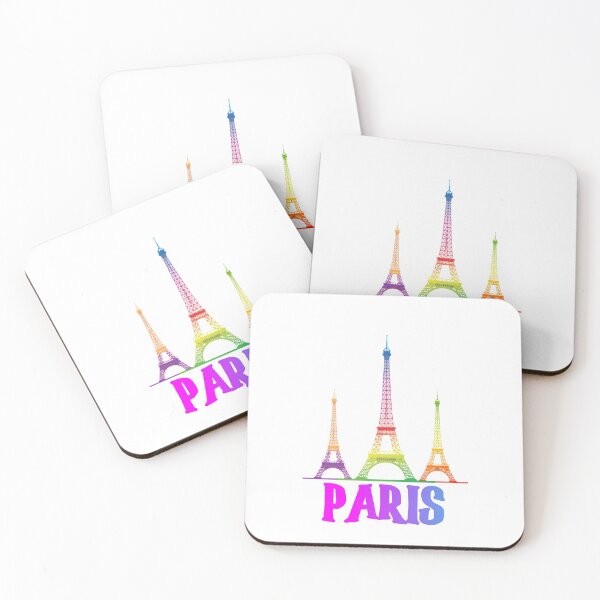 Item preview, COLORFUL PARIS AND EIFFEL TOWER IN GRADIENT ARTLINE -ADDICTED TO PARIS designed and sold by samArtline.
