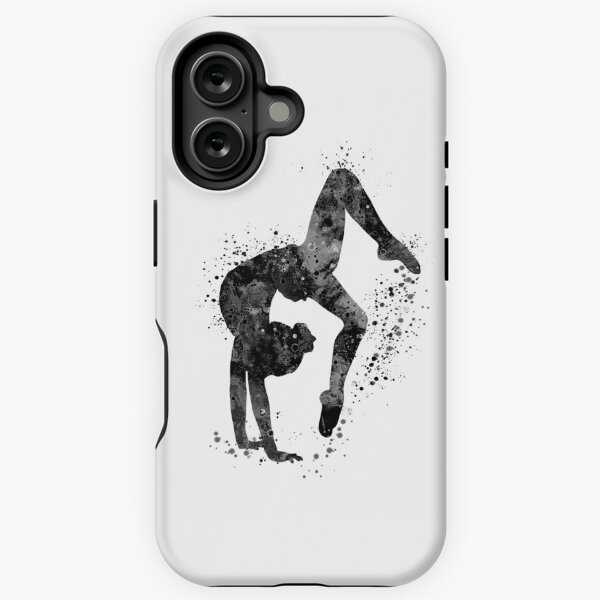Item preview, Gymnastics Tumbling Black and White Sports Gift designed and sold by LotusGifts.