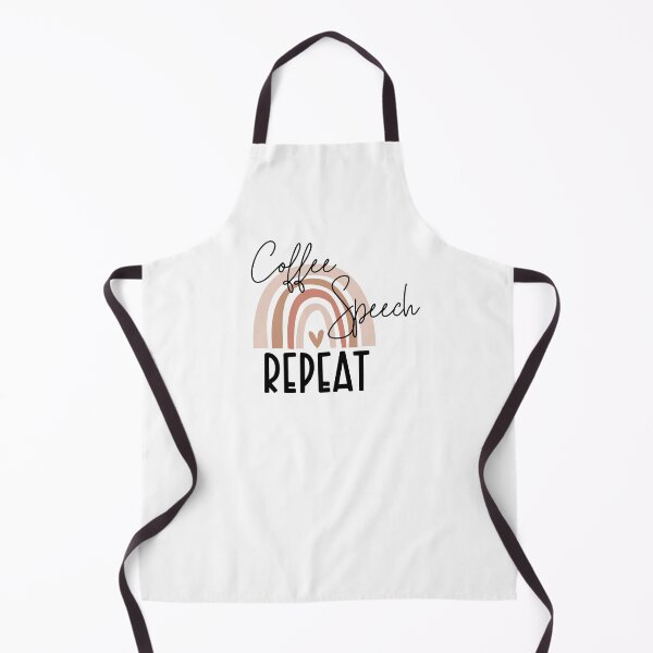 Item preview, Funny Coffee Speech Repeat - Coffee Speech Therapy - Coffee SLP Sign designed and sold by Run to Creations.