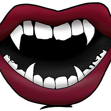 Vampire Fangs Sticker for Sale by Kaitie-Marie